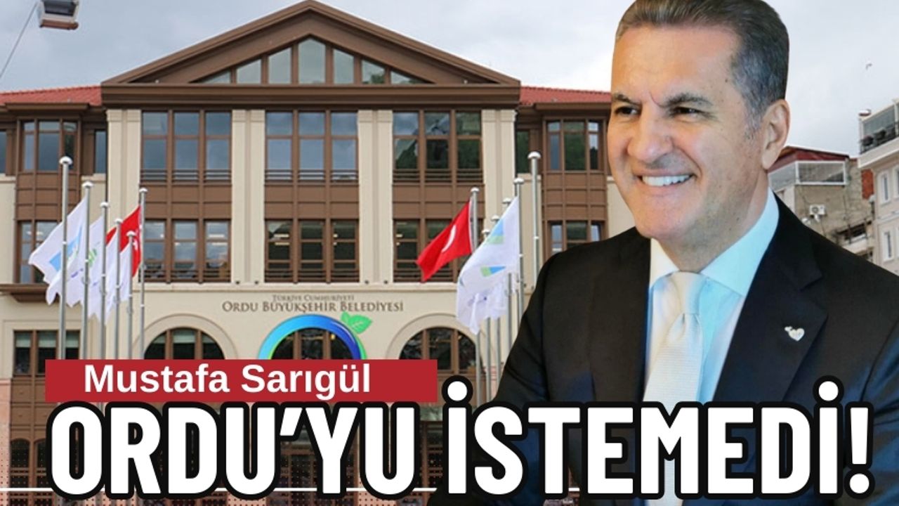 Mustafa Sarıgül Ordu Adaylığı Teklifini Reddetti! CHP Aday Arıyor!
