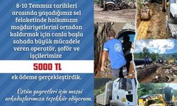 5 BİN TL EK ÖDENEK DAĞITILDI