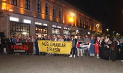 İsrail'in Filistin'e saldırıları Trabzon'da protesto edildi