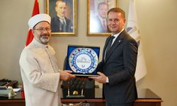 Diyanet İşleri Başkanı Erbaş'tan Rektör Baş'a Ziyaret