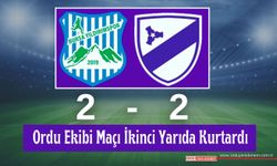 Orduspor 1967, Yıldırım’dan 1 Puanla Dönüyor:  2- 2