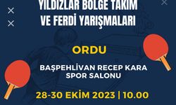 Yıldızlar Masa Tenisi Yarışmaları Orduda Başlıyor