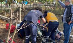 Bolu'da bacağı çapa makinesine sıkışan kişi yaralandı