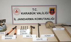 Karabük'te kaçak kazı yapan 5 kişi suçüstü yakalandı