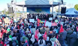 Fatsa'da filistin için destek yürüyüşü düzenlendi