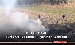 Feci kaza! Otomobil uçuruma yuvarlandı!