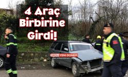 Ordu'da Zincirleme Trafik Kazası! Yaralılar Var!