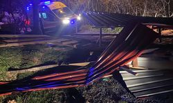 Samsun'da fırtınada çatının uçması nedeniyle bir kişi yaralandı