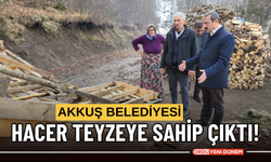 Akkuş Belediyesi, Hacer Teyze'ye sahip çıktı