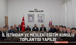 İl İstihdam ve Mesleki Eğitim Kurulu Toplantısı Yapıldı