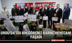 Ordu’da 130 bin öğrenci karne heyecanı yaşadı