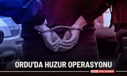 Ordu'da huzur operasyonu