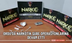 Ordu'da narkotik şube operasyonlarına devam etti