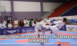 Ordu’da okul sporları karate müsabakaları tamamlandı