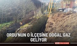 Ordu'nun o ilçesine doğal gaz geliyor