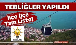 Ak Parti Ordu İlçe Adaylarını Tebliğ Etti! İşte O İsimler!