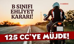 B Sınıfı Ehliyete 125 CC Müjdesi! Artık O Motosikleti Kullanabileceksiniz!