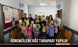 Öğrencilere göz taraması yapıldı