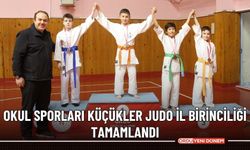 Okul sporları küçükler judo il birinciliği tamamlandı