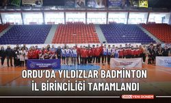 Ordu’da yıldızlar badminton il birinciliği tamamlandı