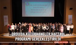 Ordu'da kütüphaneler haftası programı gerçekleştirildi