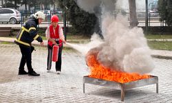 Ordu Gençlik Merkezinde afet eğitimi ve yangın tatbikatı düzenledi