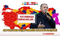 AK Parti'den Seçim Sonrası 81 İlde Öz Eleştiri! Vatandaşa Soracaklar...