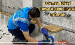 Fatsa Belediyesi tuvaletlerde hijyeni sağlıyor