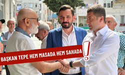 Başkan Tepe hem masada hem sahada!