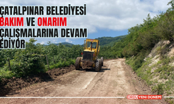 Çatalpınar Belediyesi Yol Bakım ve Onarım Çalışmalarına Devam Ediyor