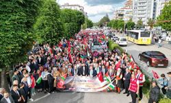 Çorum’da binlerce kişi özgür Filistin için yürüdü