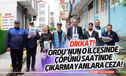 Dikkat! Ordu’nun O İlçesinde Çöpünü Saatinde Çıkarmayanlara Ceza!