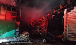 Kereste fabrikasında korkutan yangın