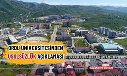 Ordu Üniversitesinden Usulsüzlük Açıklaması