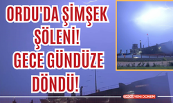 Ordu'da şimşek şöleni! Gece gündüze döndü!