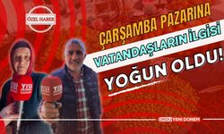 Çarşamba Pazarına ilgi yoğun