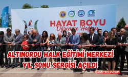 Altınordu Halk Eğitimi Merkezi Yıl Sonu Sergisi Açıldı