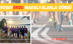 KoşuyORDU Madalyalarla Döndü