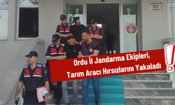 Ordu İl Jandarma Ekipleri, Tarım Aracı Hırsızlarını Yakaladı