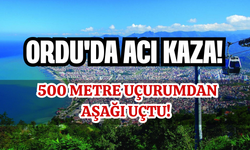 Ordu'da acı kaza! 500 Metre uçurumdan aşağı uçtu!