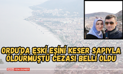 Ordu’da Eski Eşini Keser Sapıyla Öldürmüştü Cezası Belli Oldu