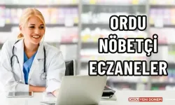 Ordu Nöbetçi Eczaneler (23 Haziran 2024 Salı)