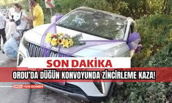 Ordu’da Düğün Konvoyunda Zincirleme Kaza!