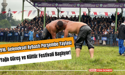 916. Geleneksel Aybastı Perşembe Yaylası Yağlı Güreş ve Kültür Festivali Başlıyor