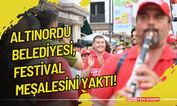 İlklerin adresi Altınordu Belediyesi, festival meşalesini yaktı