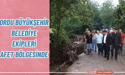 Ordu Büyükşehir Belediye Ekipleri Afet Bölgesinde