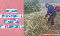 Başkan Türkcan, Bahçe Bakımı İçin Kollarını Sıvadı