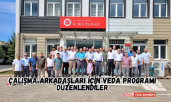 Çalışma Arkadaşları İçin Veda Programı Düzenlendiler