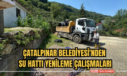 Çatalpınar Belediyesi'nden Su Hattı Yenileme Çalışmaları