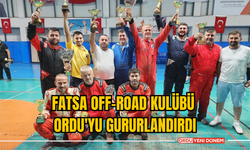 Fatsa Off-Road kulübü Ordu'yu gururlandırdı